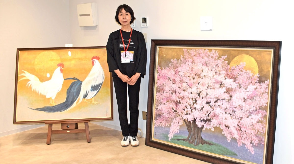 花々や鳥、生き生きと 筆くわえ描いた日本画 高松、故南正文さん ...